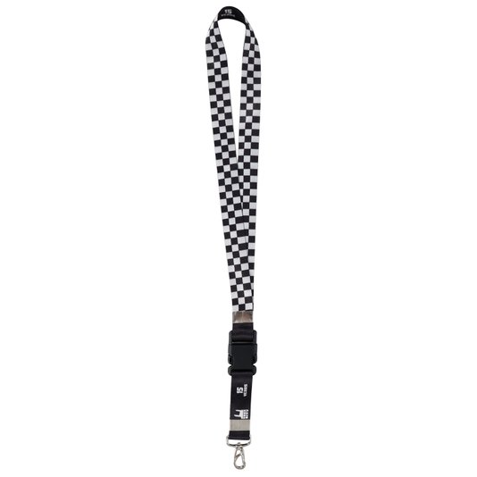 Chaveiro Rock City 15 Years Checker Preto/Branco