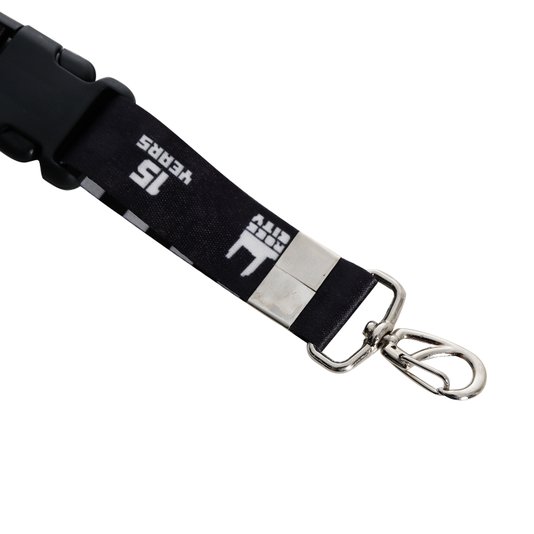 Chaveiro Rock City 15 Years Checker Preto/Branco