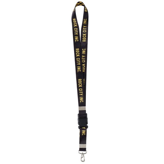 Chaveiro Rock City Inc Checker Preto/Amarelo