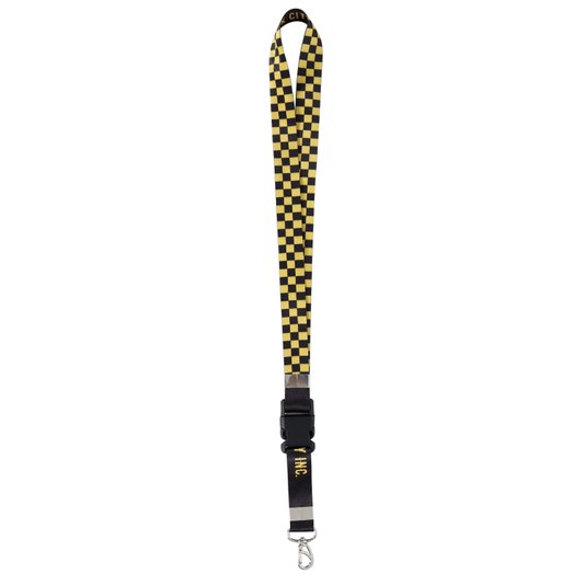Chaveiro Rock City Inc Checker Preto/Amarelo