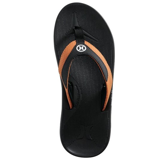 Chinelo Hurley Deck X-Fuse Preto/Caramelo