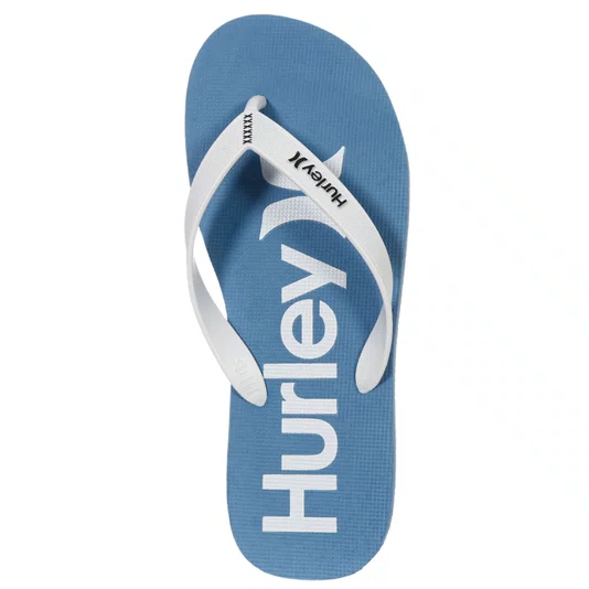 Chinelo Hurley One&Only Denim Azul/Branco