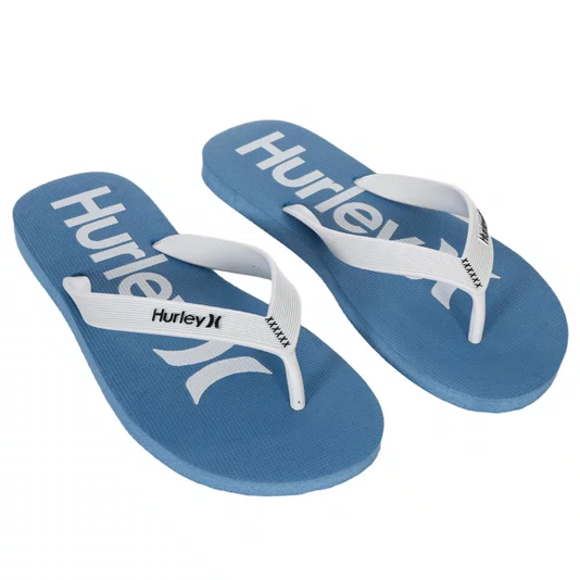 Chinelo Hurley One&Only Denim Azul/Branco
