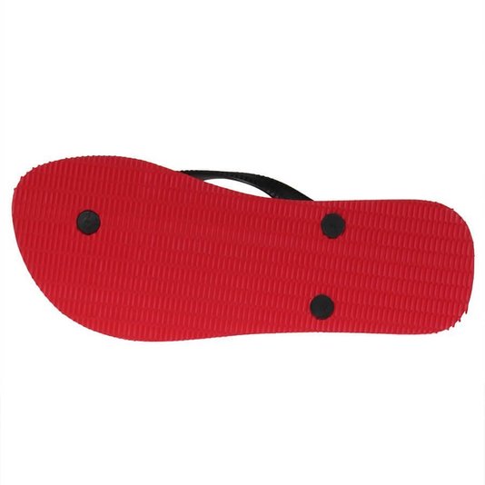 Chinelo Lost Bottons The Man Never Trust Preto/Vermelho