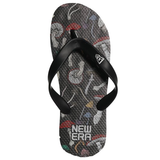 Chinelo New Era Cogumelos Preto