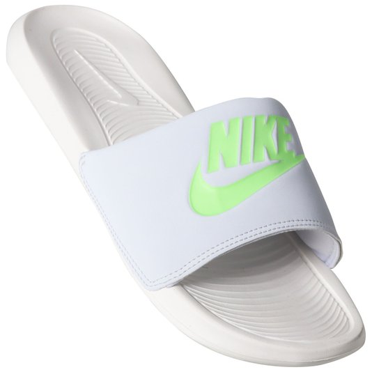 Chinelo Nike Victori One Slide Branco/Cinza/Verde