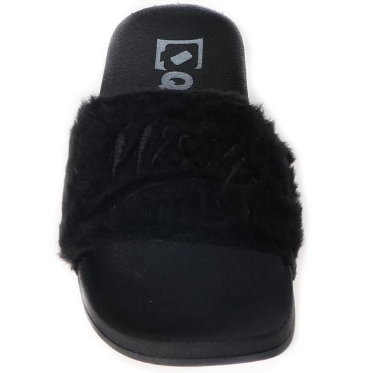 Chinelo Qix Missy Pelucia Preto
