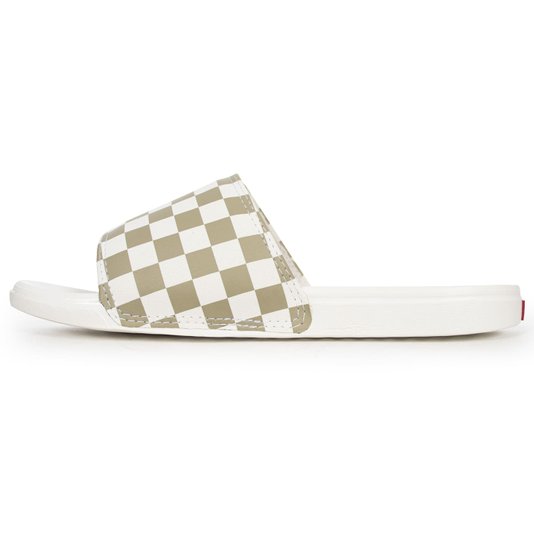 Chinelo Vans La Costa Slide Checkerboard Bege