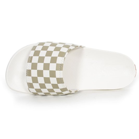 Chinelo Vans La Costa Slide Checkerboard Bege