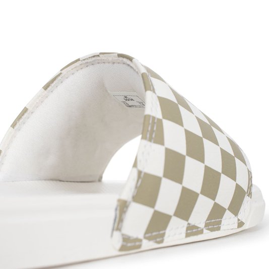 Chinelo Vans La Costa Slide Checkerboard Bege