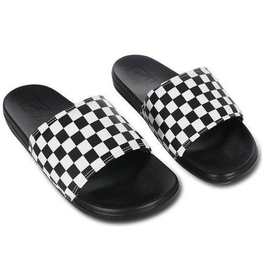 Chinelo Vans La Costa Slide-On Preto/Branco
