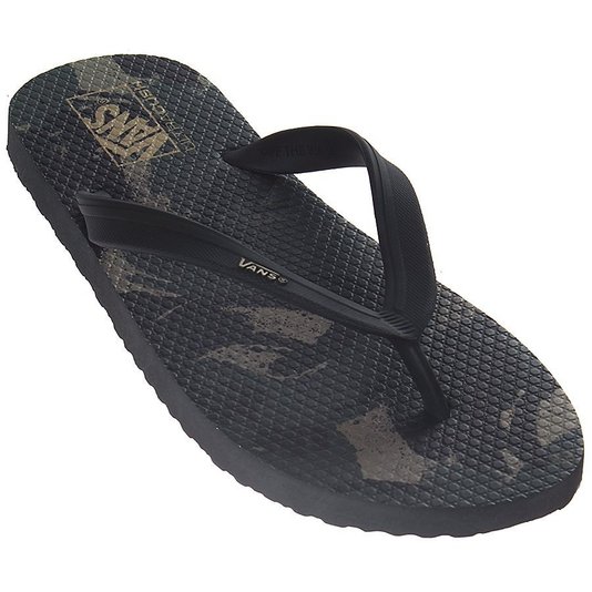 Chinelo Vans Makena Camo Preto/Camuflado