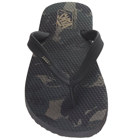 Chinelo Vans Makena Camo Preto/Camuflado
