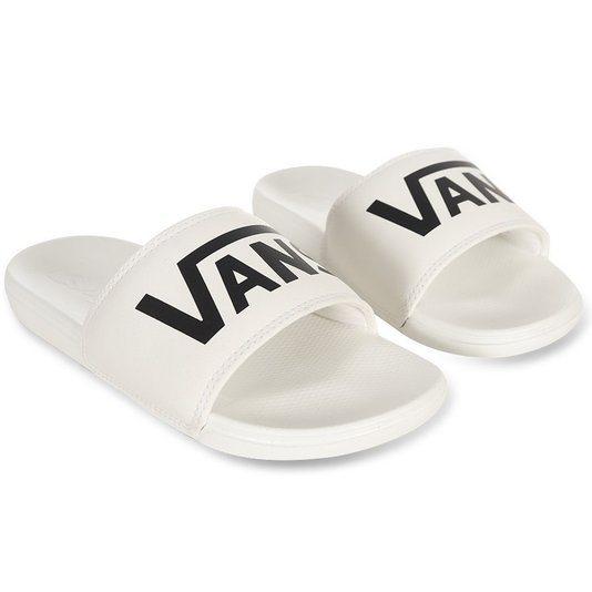 Chinelo Vans Slide-On Wm La Costa Branco/Preto