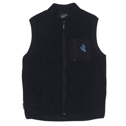 Colete Santa Cruz Malha Hand Polar Vest Preto