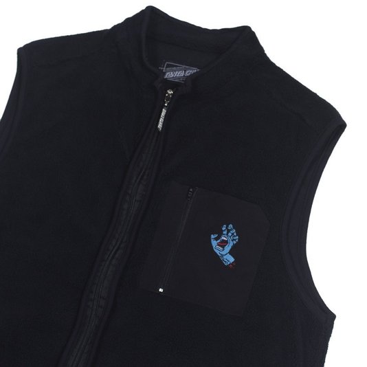 Colete Santa Cruz Malha Hand Polar Vest Preto