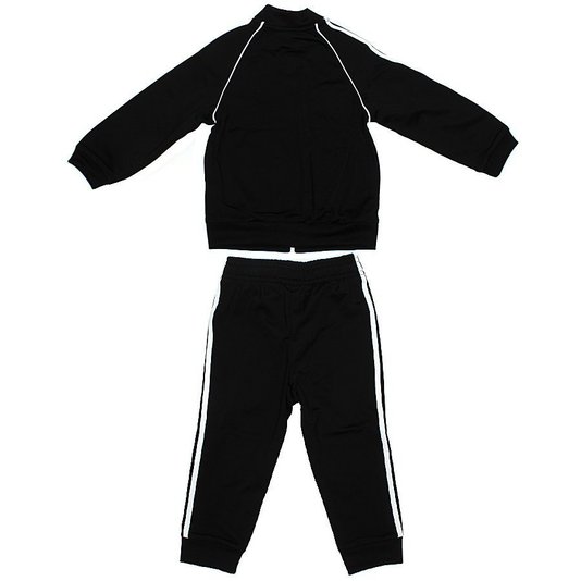 Conjunto Adidas Agasalho Infantil SST Preto