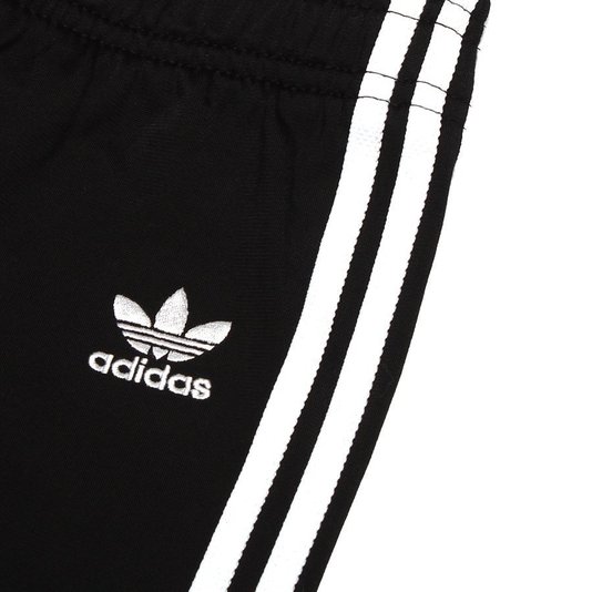 Conjunto Adidas Agasalho Infantil SST Preto