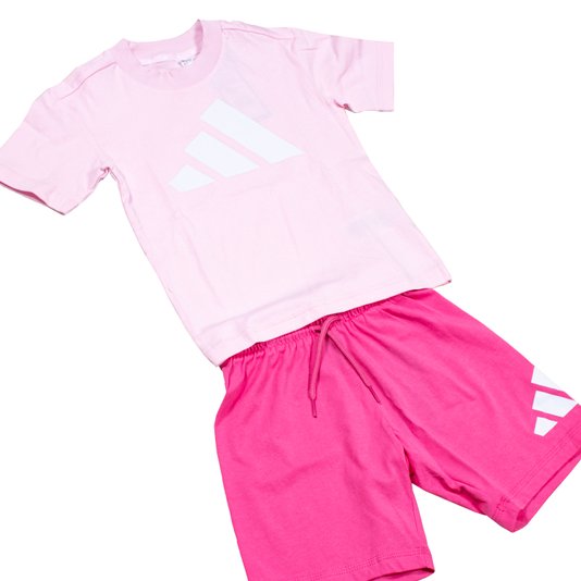 Conjunto Adidas Essentials Infantil Rosa