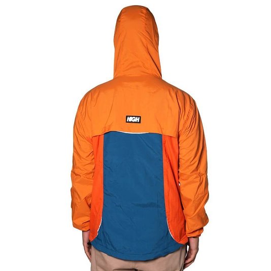 Corta Vento High Company Rain Orange/Night Green Laranja