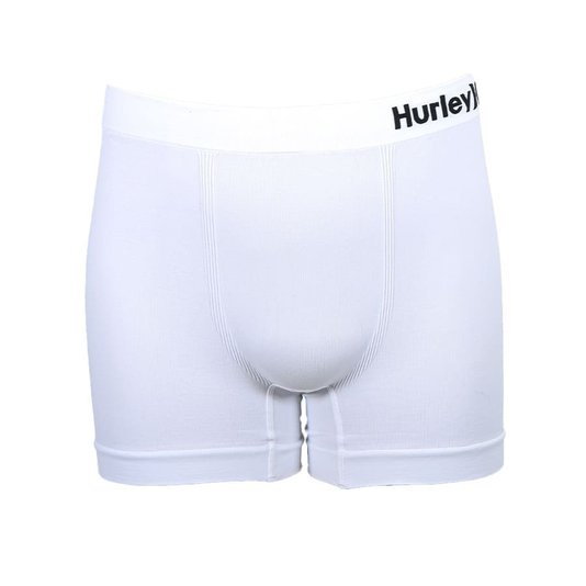 Cueca Hurley Seamless Boxer Branco/Preto
