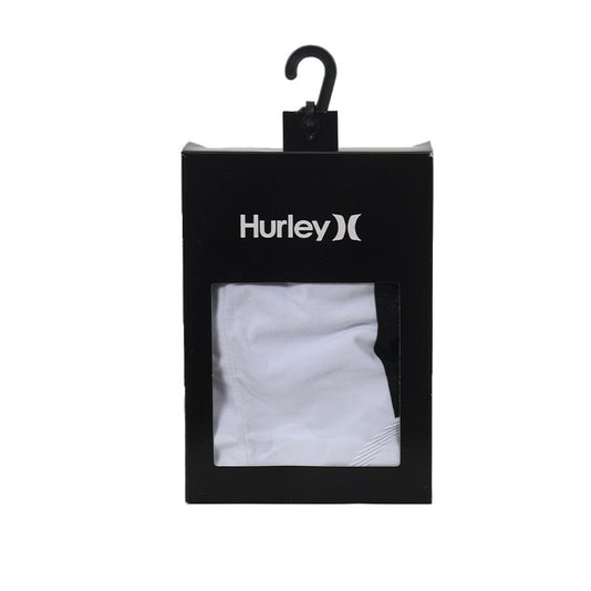Cueca Hurley Seamless Boxer Cós Largo Branco/Preto