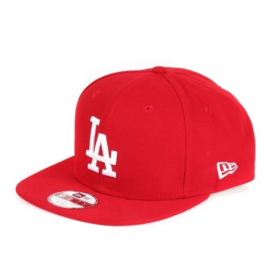 Bone New Era La Basic Logo Vermelho