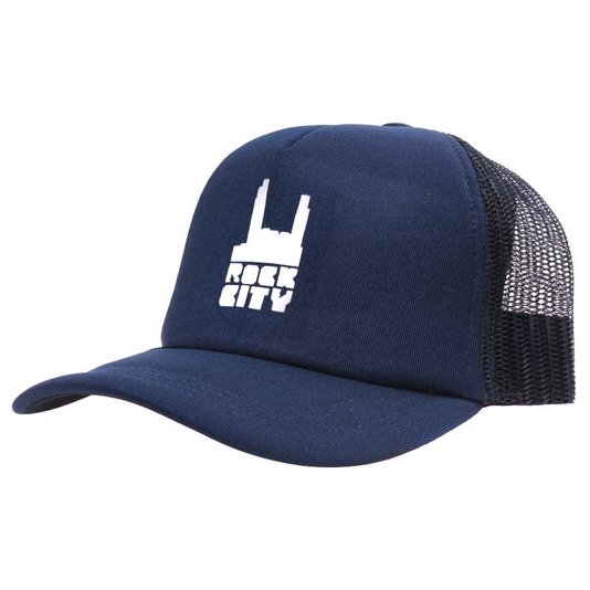 Boné Rock City Trucker Azul Escuro