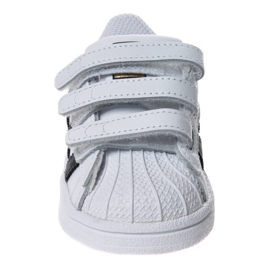 Tênis Adidas Superstar CF Infantil Branco/Preto
