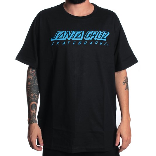 Camiseta Santa Cruz Classic Strip Preto/Azul