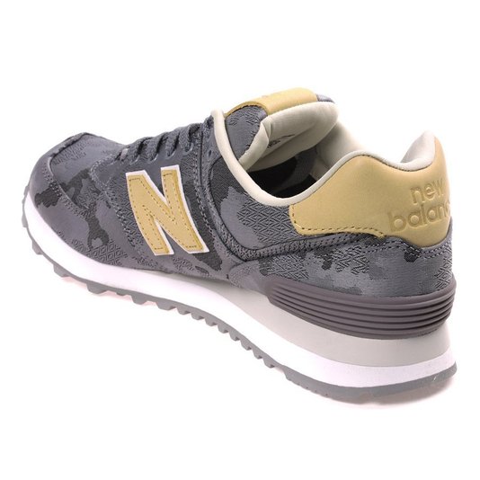 Tênis New Balance 574 Classics Tradicional Cinza Camuflado