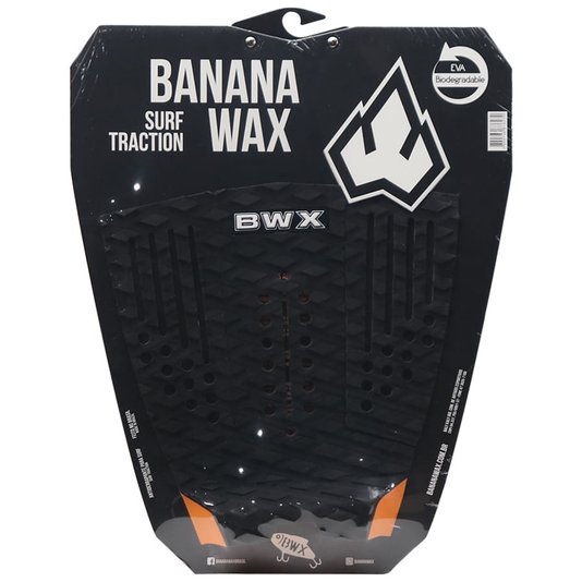 Deck Banana Wax Surf Traction Preto/Laranja