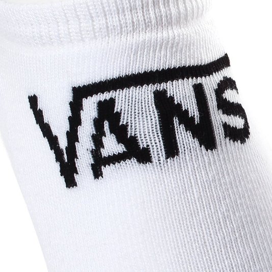 Meia Vans Kick Cano Baixo 3PK Branco