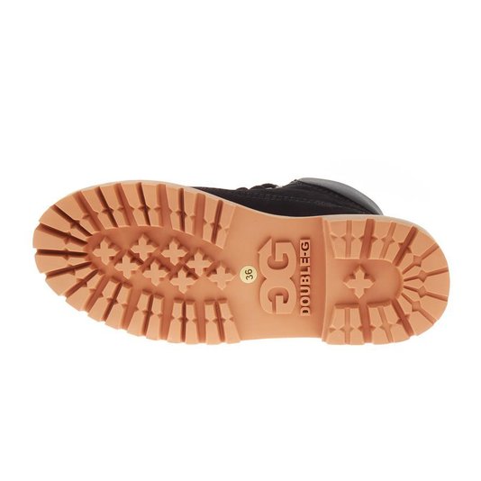 Bota Qix Coturno Double-G  Preto/Marrom