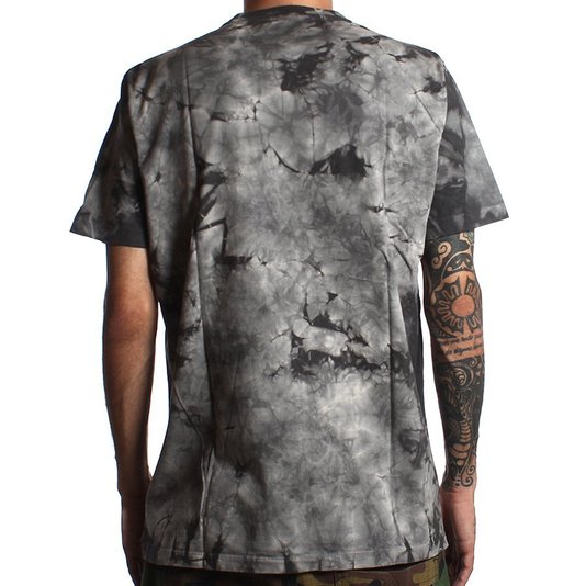 Camiseta Rvca Big Dyed  Cinza Tie Dye