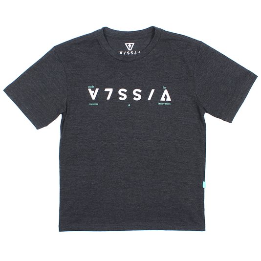 Camiseta Vissla Inverted Infantil Preto Mesclado