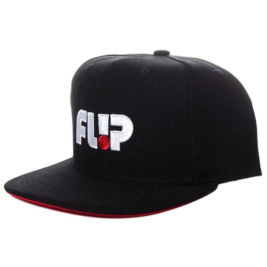 Boné Flip Odyssey Logo Preto/Vermelho
