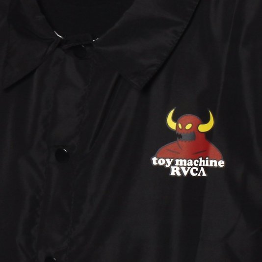 Jaqueta RVCA x Toy Machine Windbreak Preto