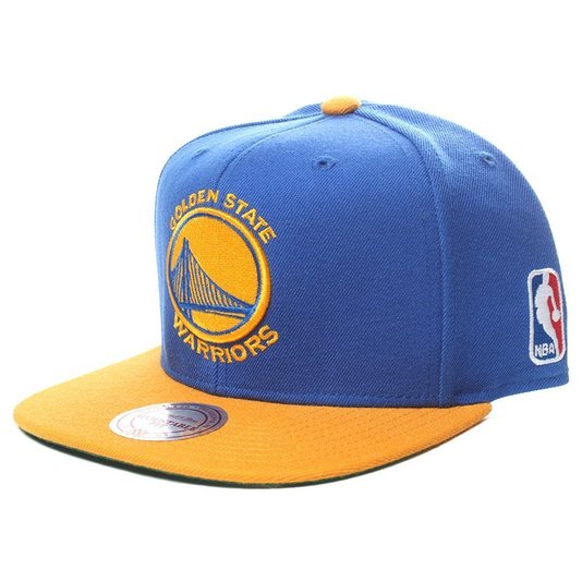 Boné Mitchell & Ness Golden State Warriors Aba Reta Azul