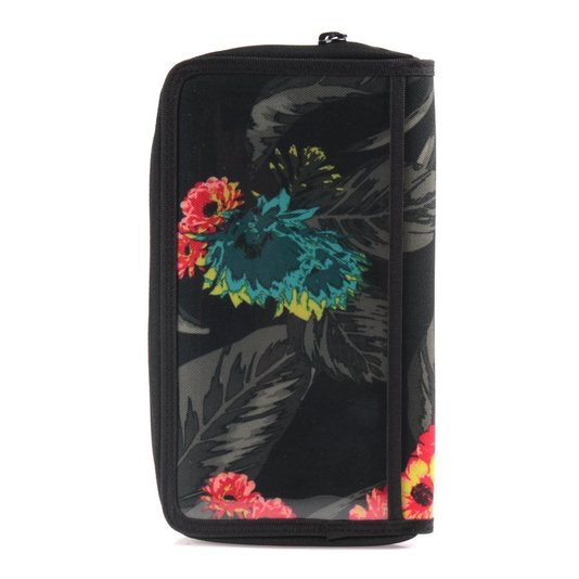 Carteira Rip Curl Travel Arizona Preto/Vermelho/Azul