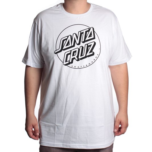 Camiseta Santa Cruz Big Classic Dot One Color Branco