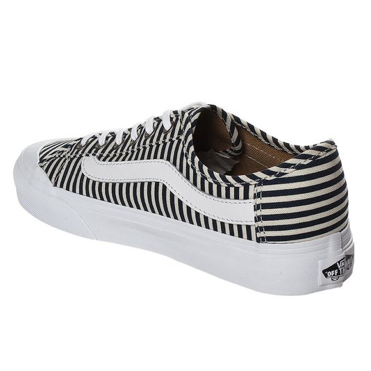 Tênis Vans Ball Stripes Bege/Azul Marinho/Listrado