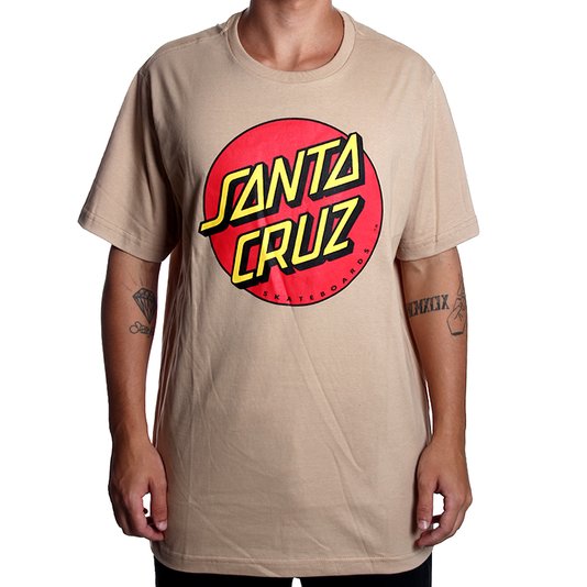 Camiseta Santa Cruz Classic Dot Areia