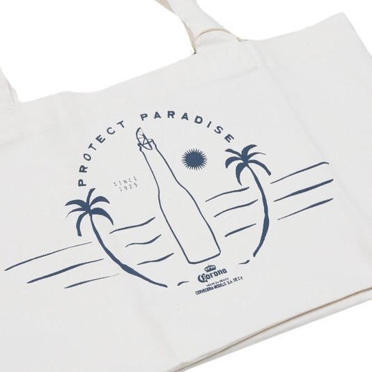 Ecobag Corona Paradise Palms Cru