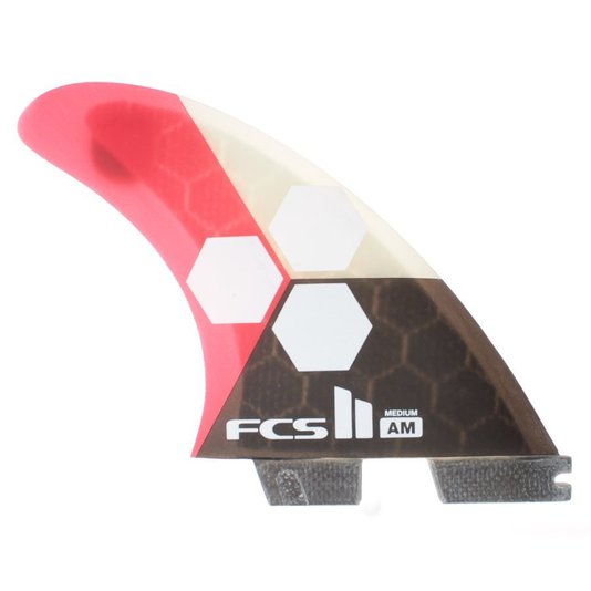 Quilha FCS 2 Shaper Series Al Merrick Preto/Vermelho