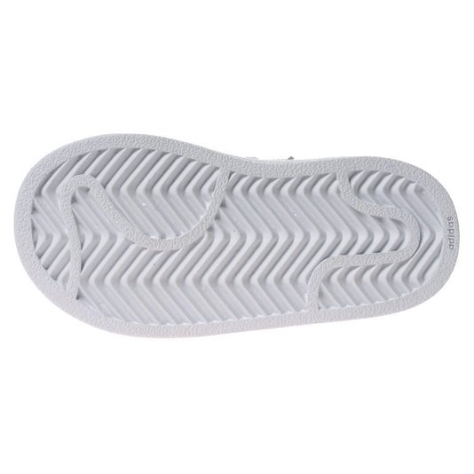 Tênis Adidas Superstar CF Infantil Branco/Rosa
