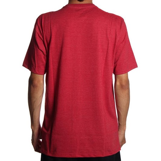 Camiseta Hurley Silk O&O Cross Wind Vermelho Mescla