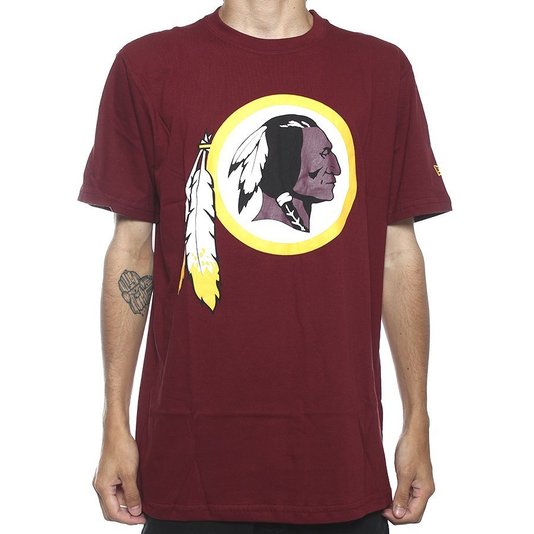 Camiseta New Era Redskins Bordo