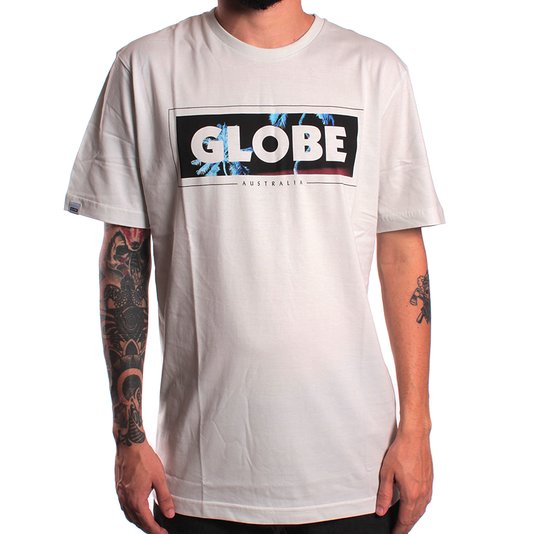 Camiseta Globe Básica Palms Gelo