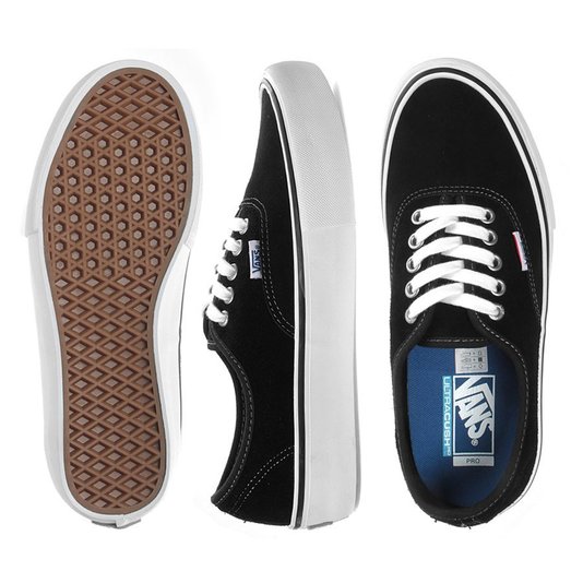 Tênis Vans Authentic Pro Suede Preto/Branco